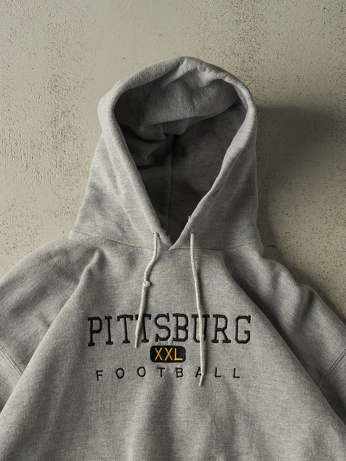 Vintage 90s Grey Pittsburgh Football Hoodie (XL)