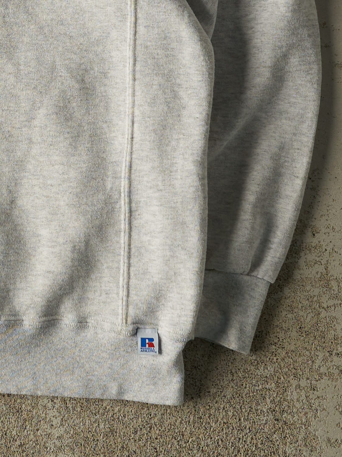 Vintage Y2K Heather Grey Russell Athletic Blank Crewneck (L)