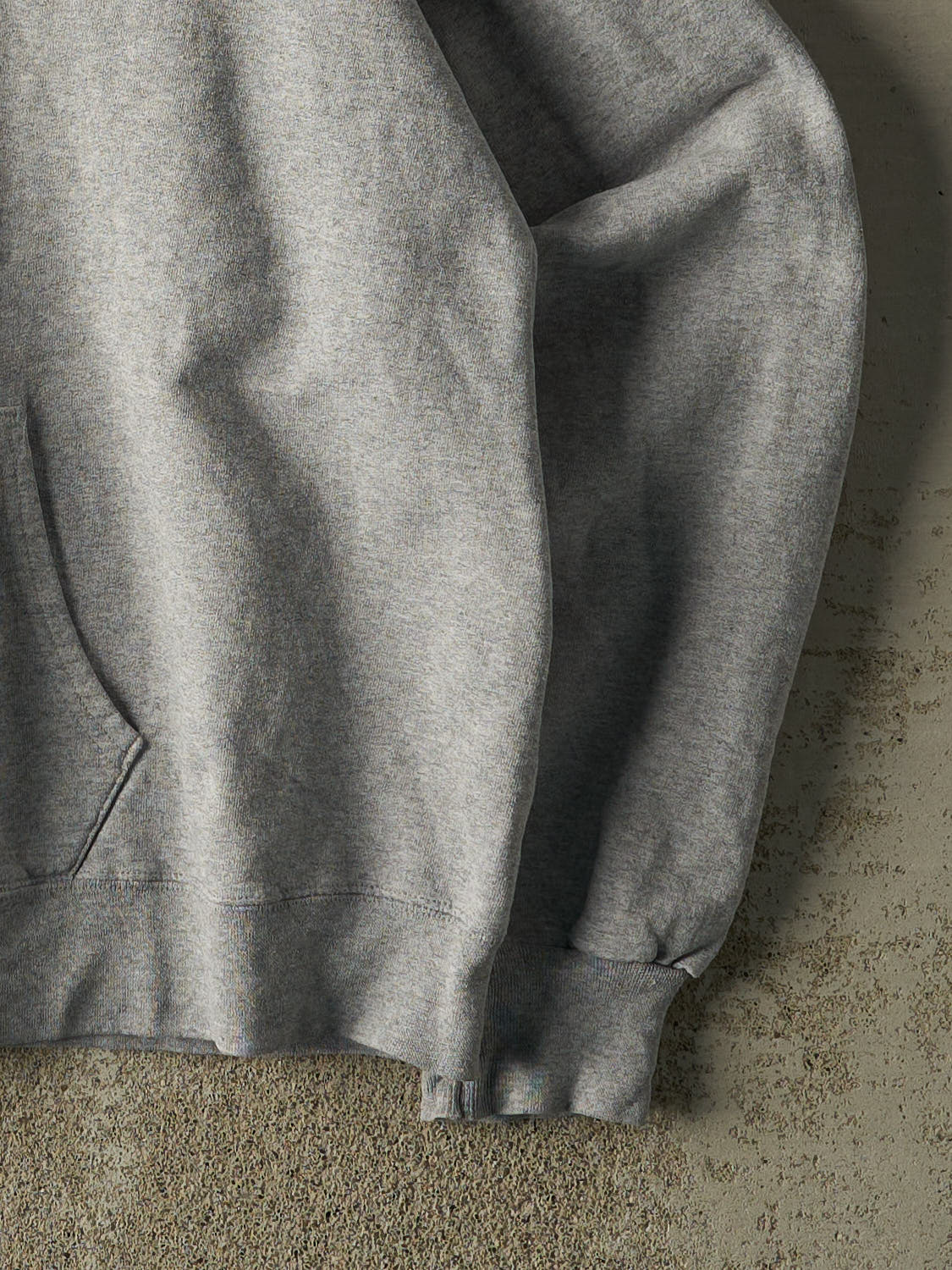 Vintage 90s Grey Blank Zip Up Hoodie (M/L)