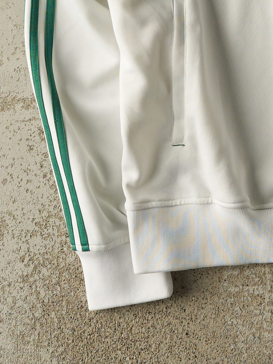 Vintage Y2K White Adidas Boston Celtics Track Jacket (L/XL)