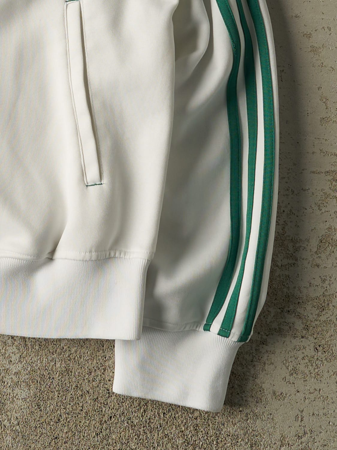 Vintage Y2K White Adidas Boston Celtics Track Jacket (L/XL)