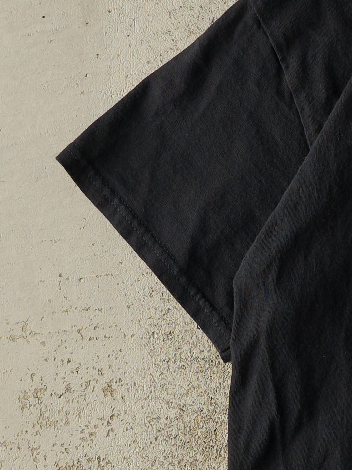 Vintage Y2K Black "I Love Hot Mom's" Slogan Tee (S)