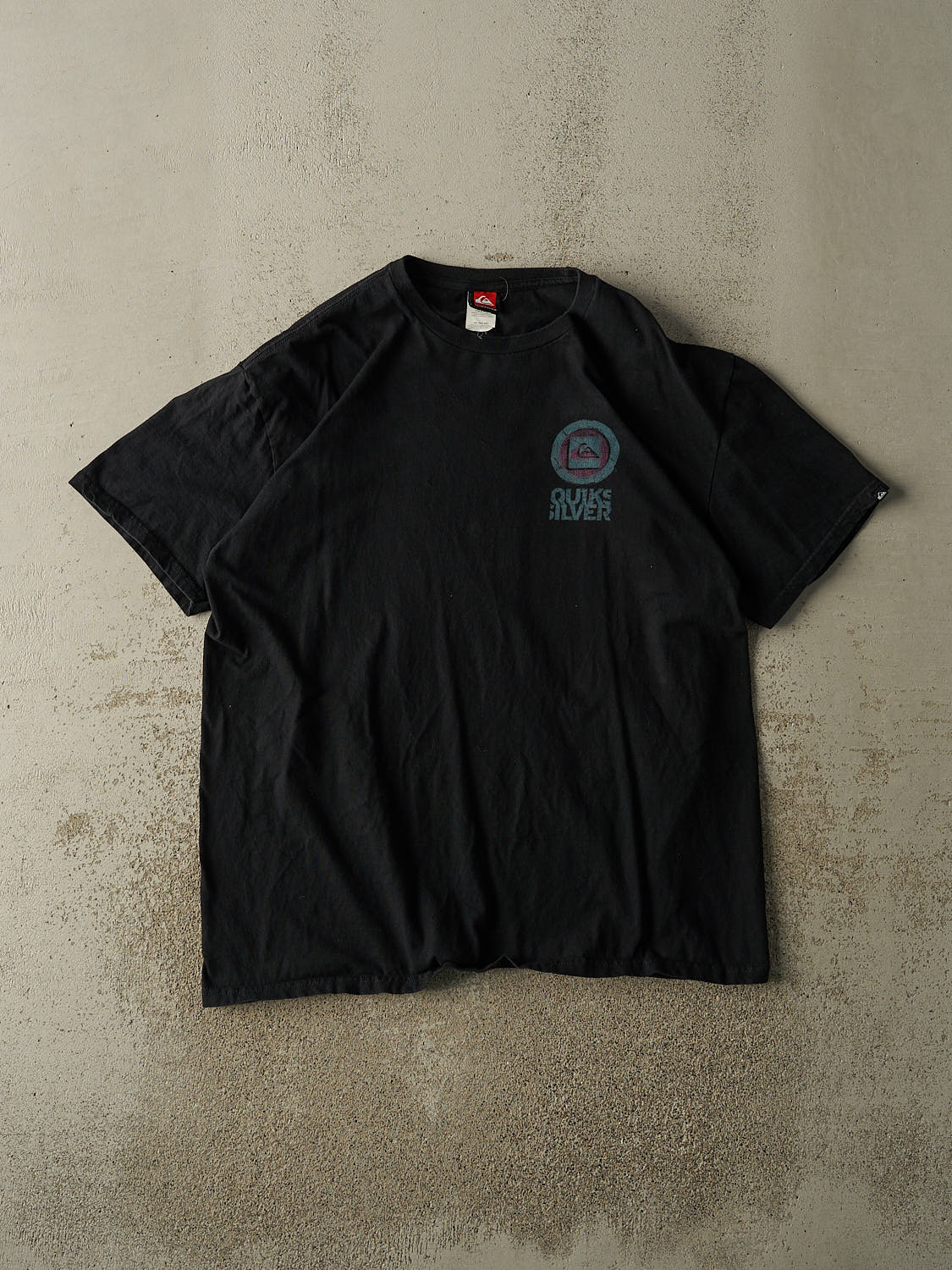 Vintage Y2K Faded Black Quiksilver Tee (XL)