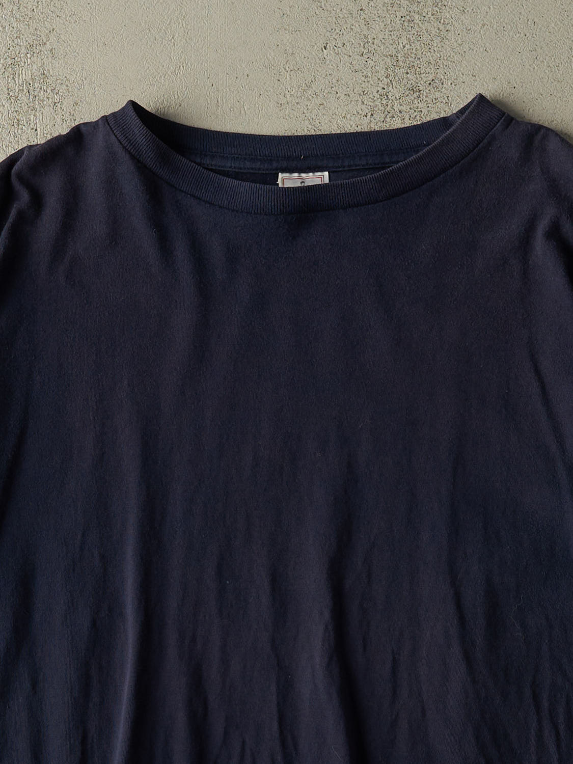 Vintage Y2K Navy Blue Blank Tee (L/XL)