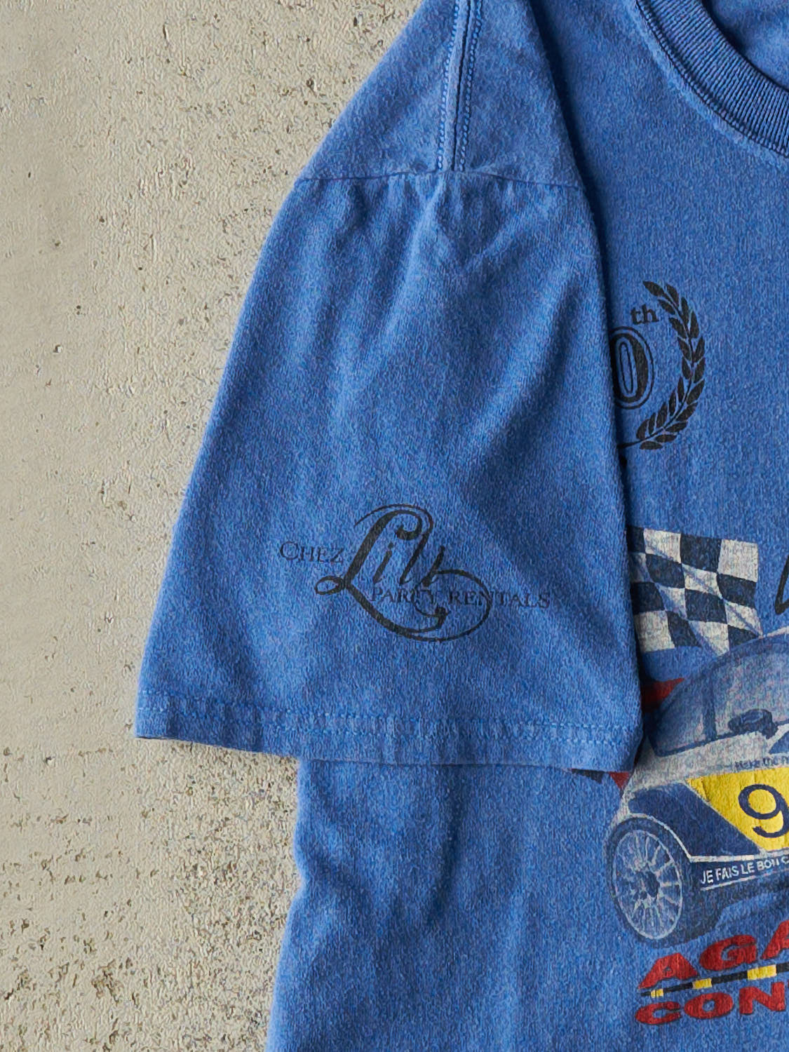 Vintage Y2K Blue SDG Racing Against Drugs Tee (XS/S)