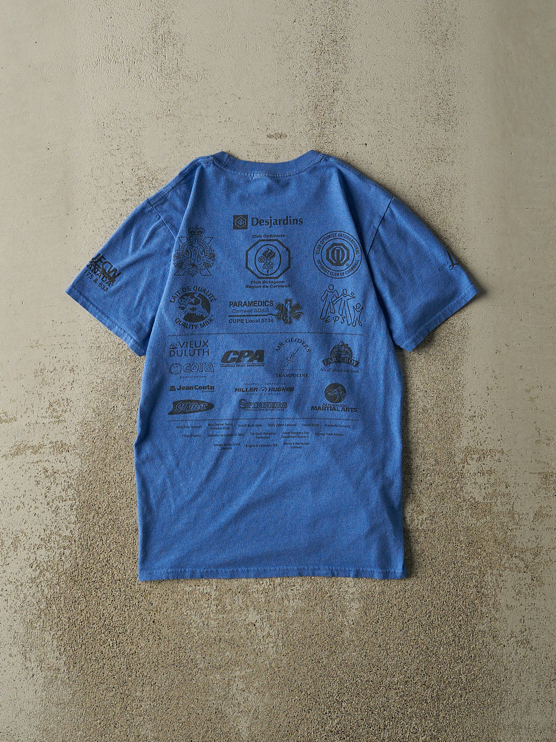 Vintage Y2K Blue SDG Racing Against Drugs Tee (XS/S)