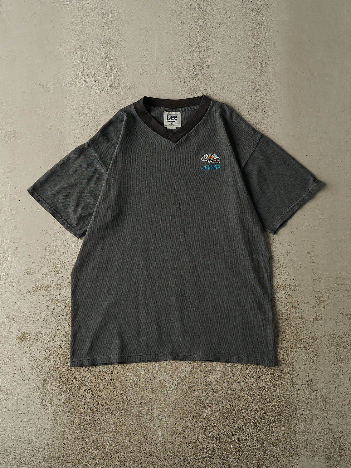 Vintage 90s Charcoal Grey Jacksonville Jaguars Embroidered Tee (L/XL)