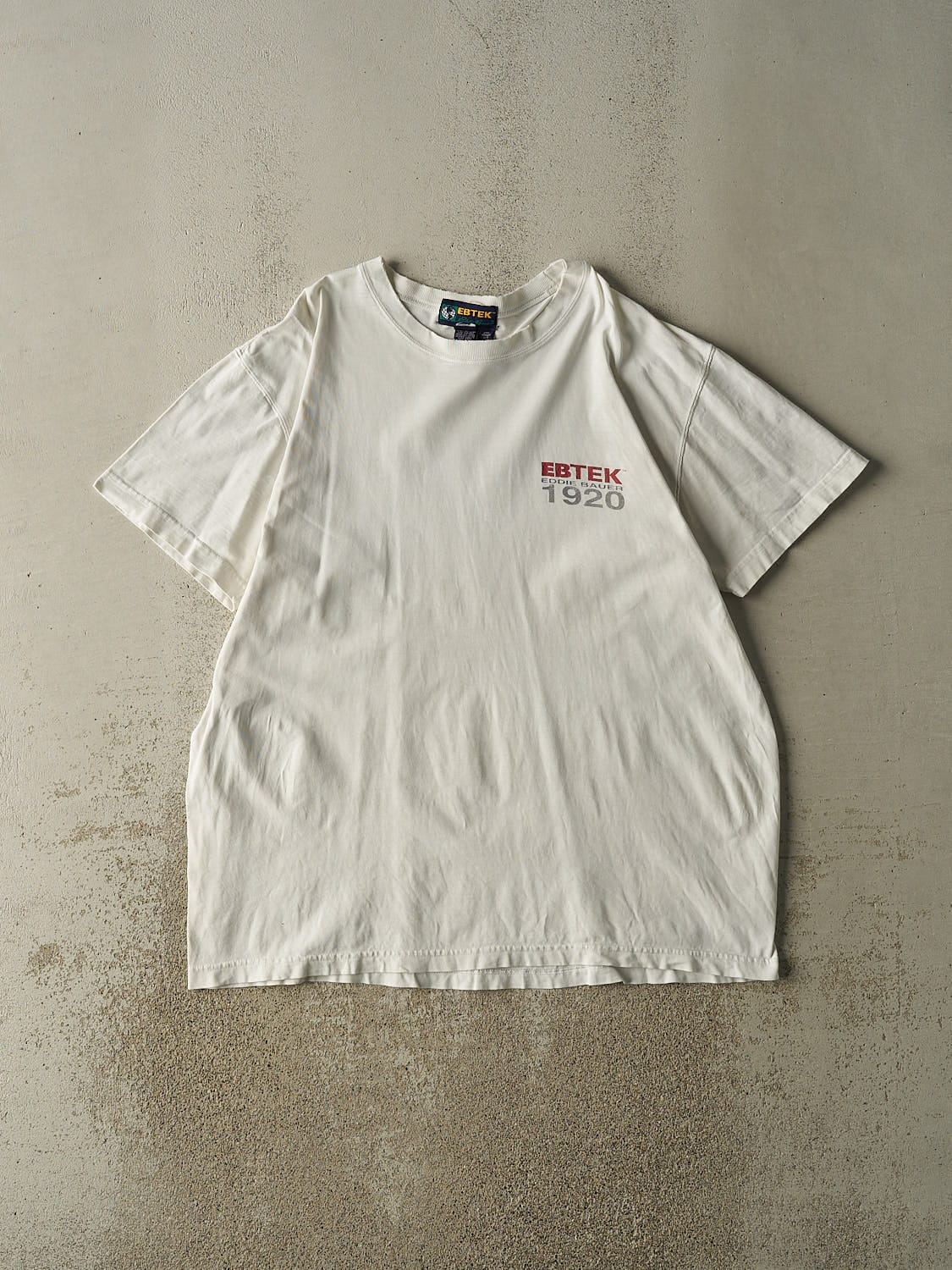 Vintage 90s White Eddie Bauer EBTEK Tee (XXL)