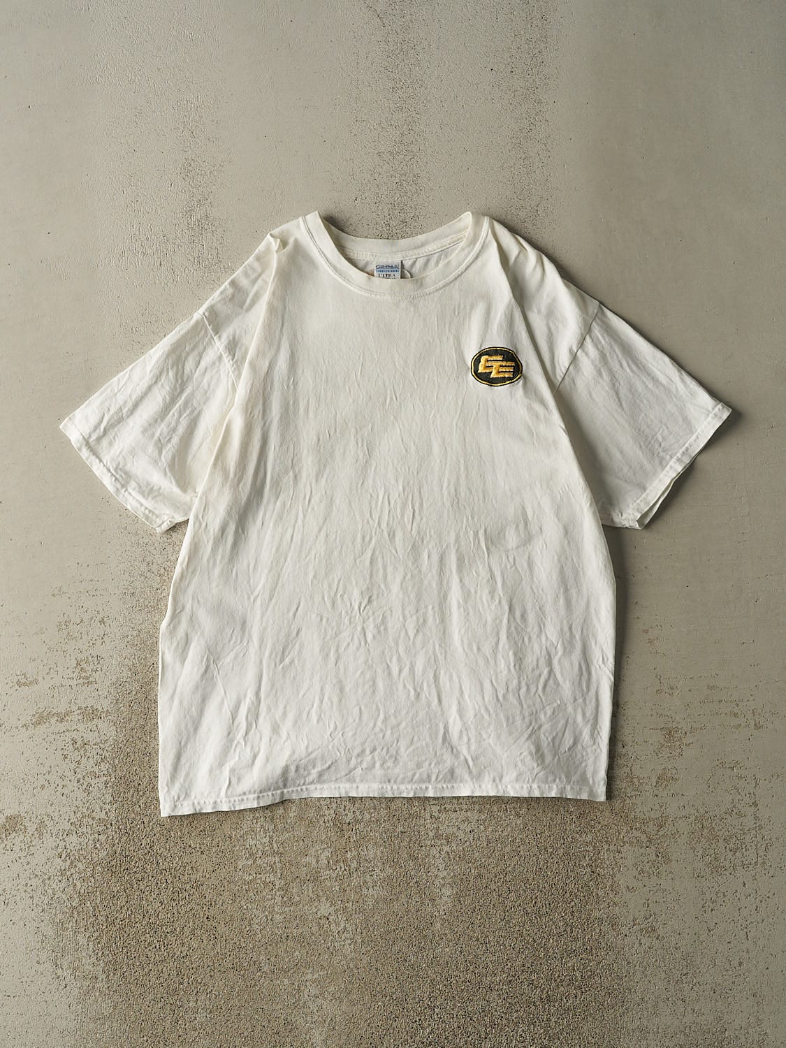 Vintage Y2K White Edmonton Eskimos Embroidered Tee (L/XL)