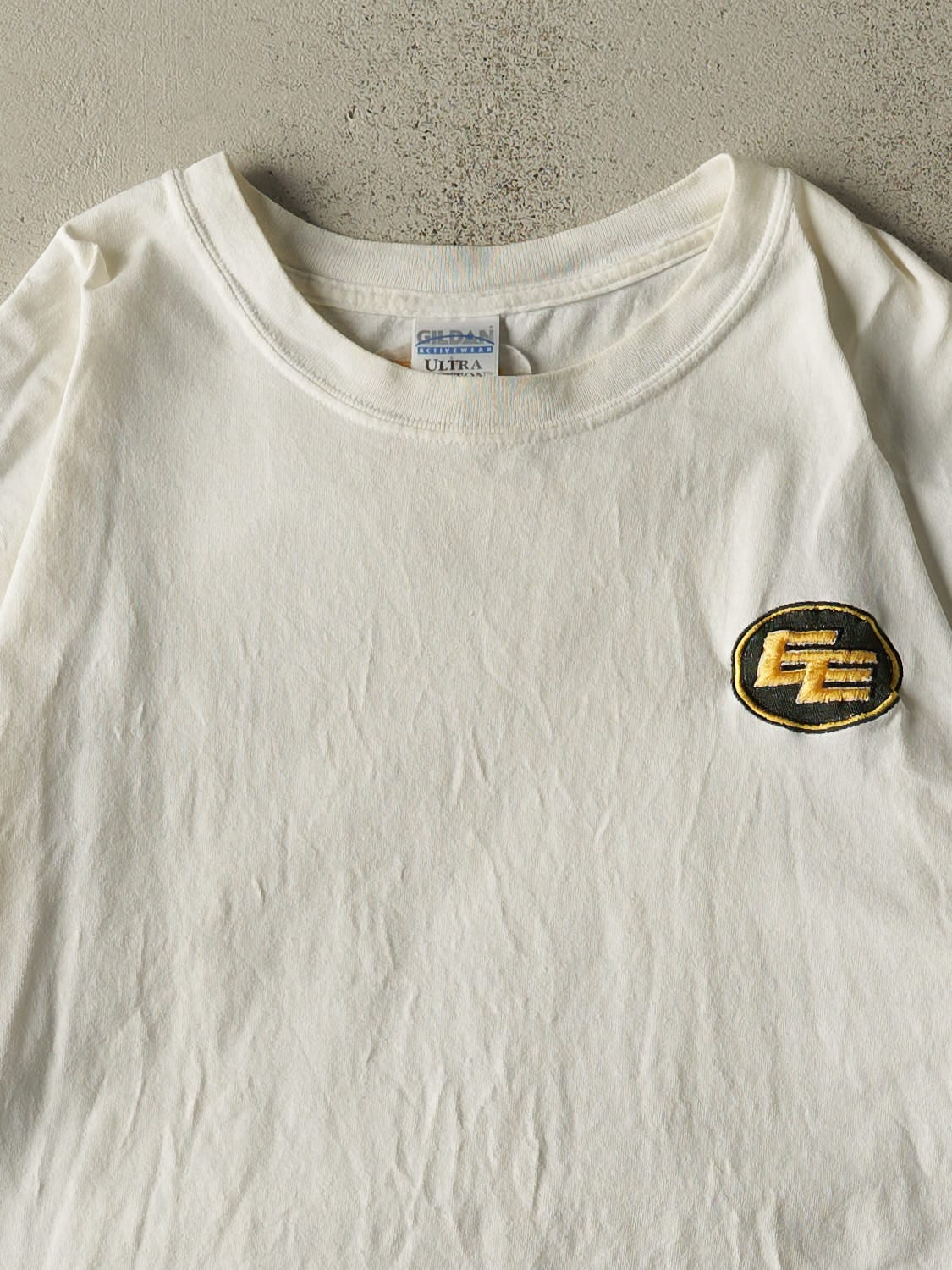 Vintage Y2K White Edmonton Eskimos Embroidered Tee (L/XL)