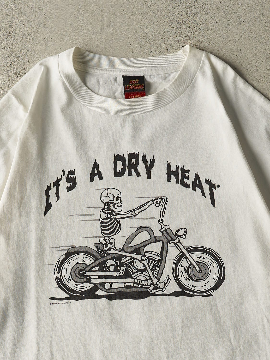 16' White "Its a Dry Heat" Motorcycle Outpost Biker Tee (XL/XXL)