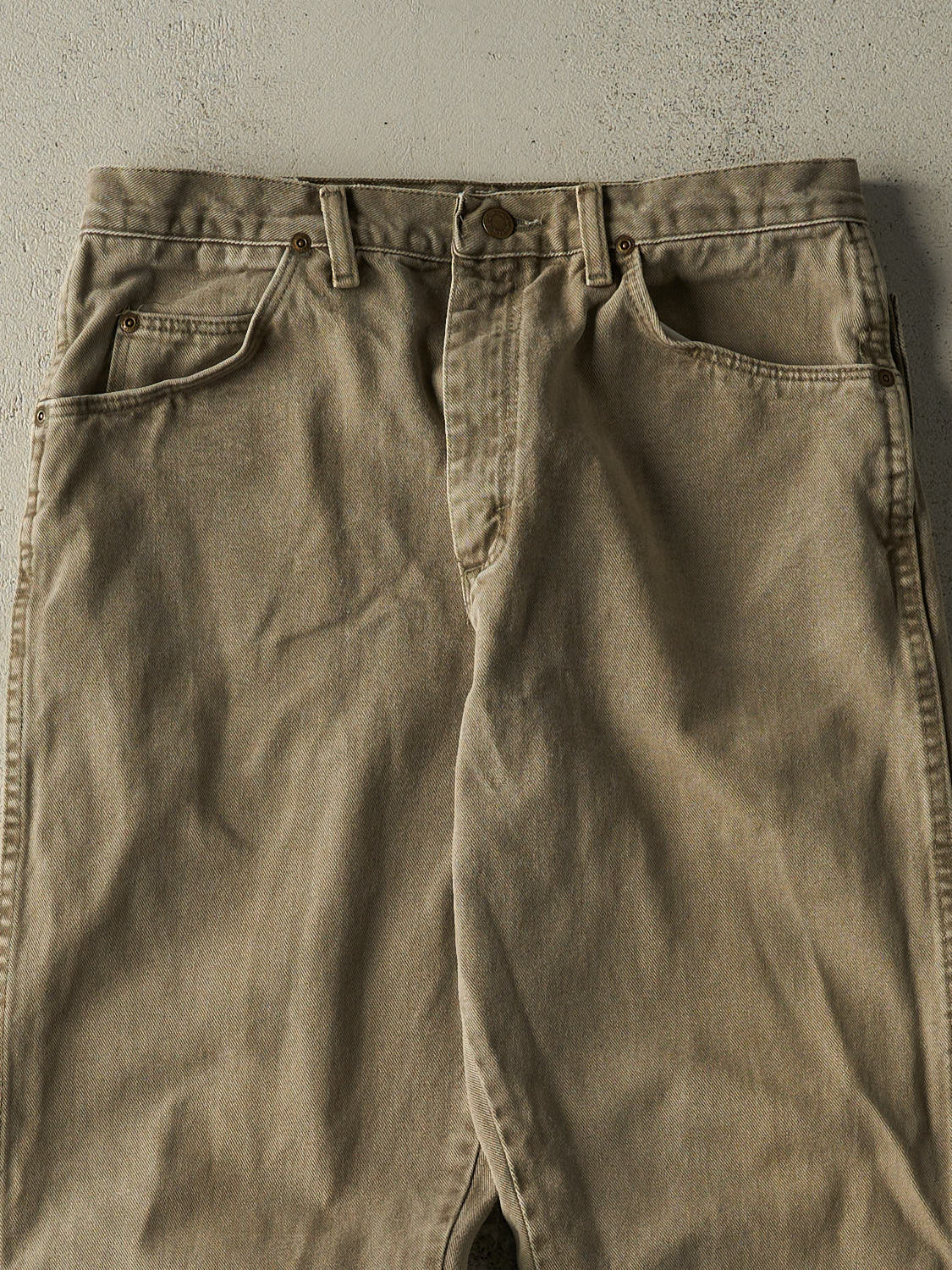 Vintage 90s Beige Wrangler Denim Pants (31x28)