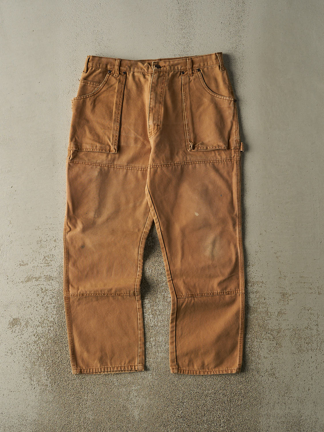 Vintage 90s Camel Dickies Double Knee L Pocket Carpenter Pants (34x28.5)
