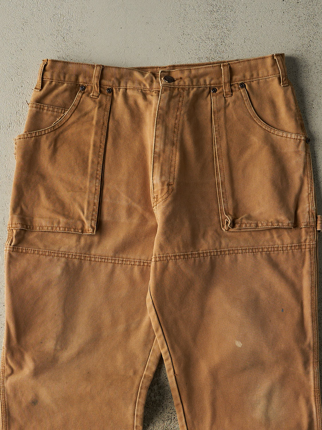 Vintage 90s Camel Dickies Double Knee L Pocket Carpenter Pants (34x28.5)