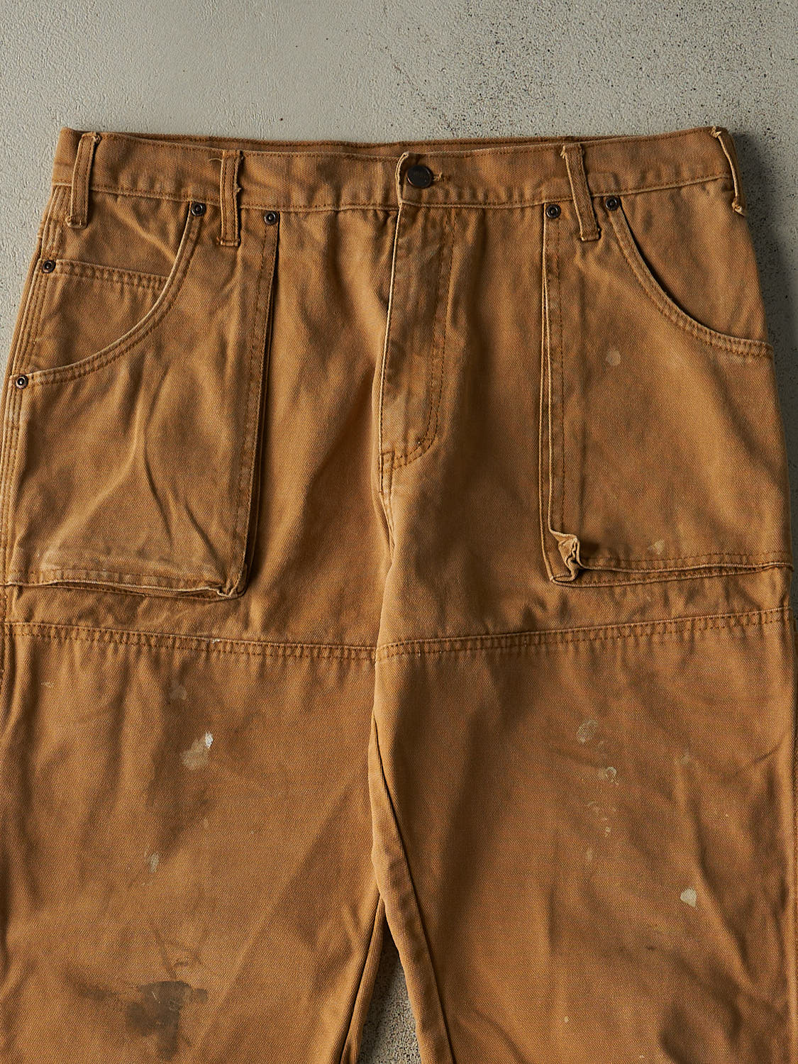 Vintage Y2K Camel Dickies Double Knee L Pocket Carpenter Pants (35x31)
