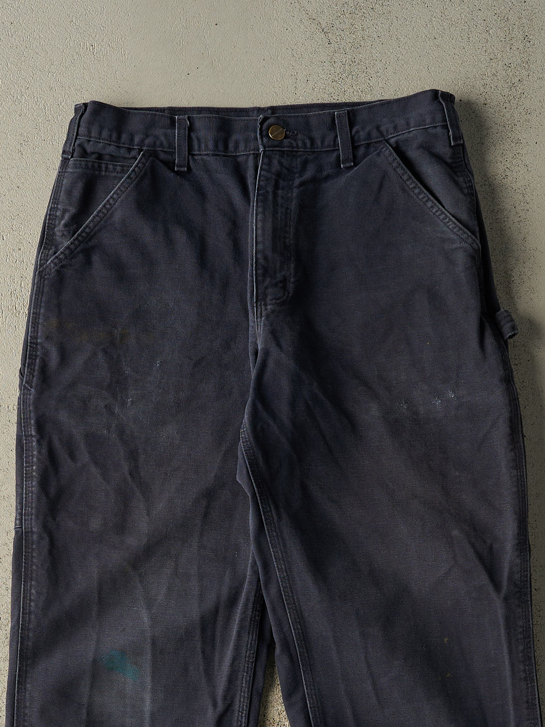 Vintage Y2K Navy Blue Carhartt Carpenter Pants (32x31)