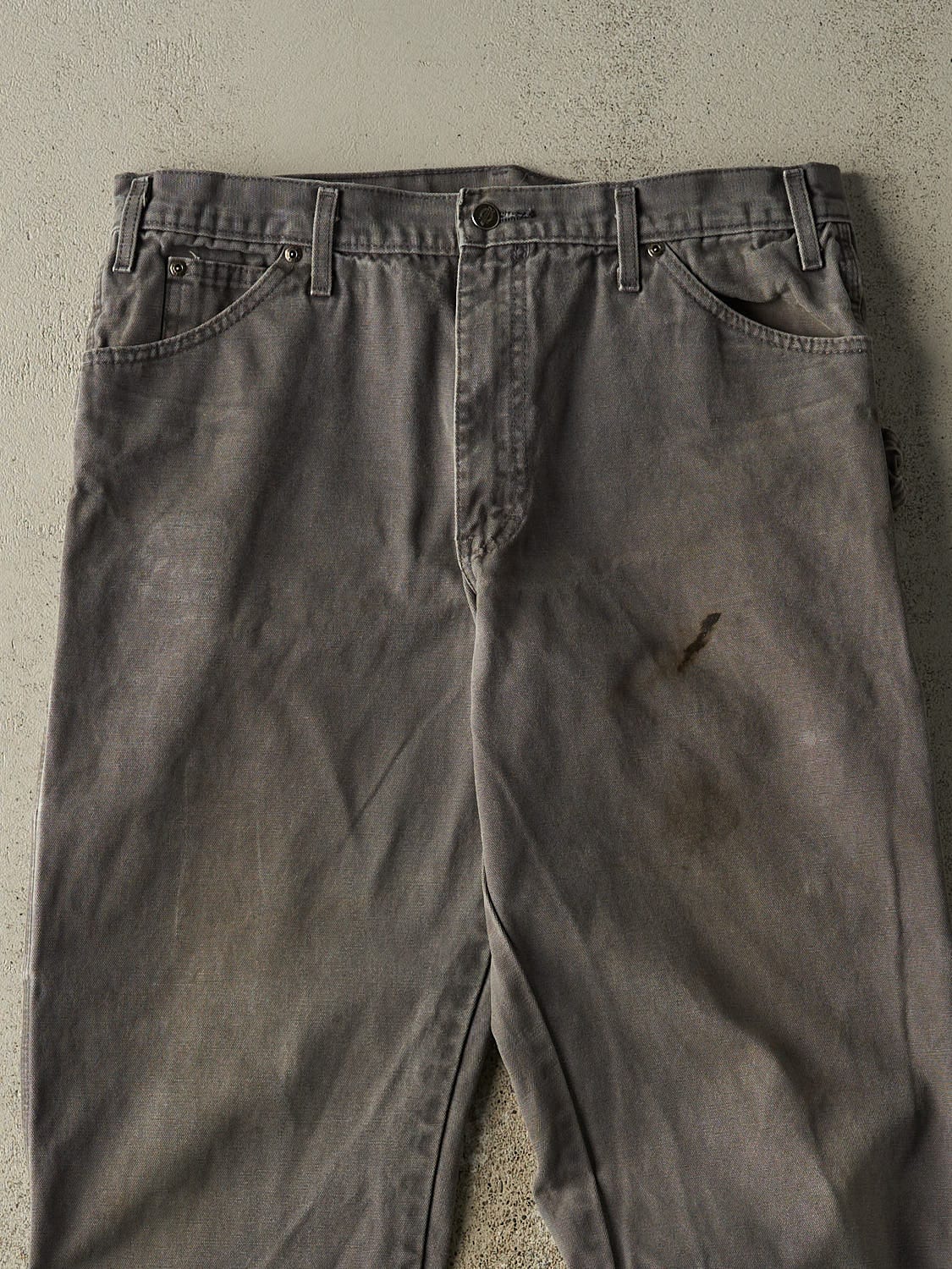 Vintage 90s Grey Dickies Work Pants (35x30.5)