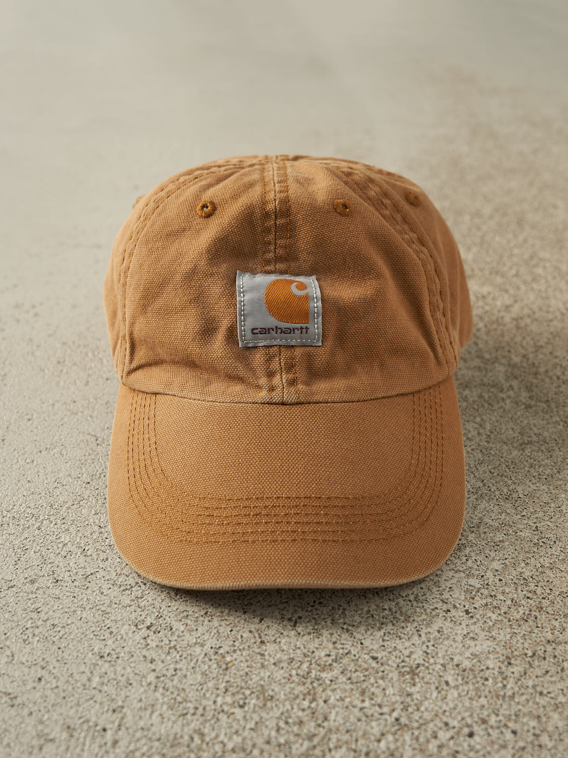 Vintage Y2K Camel Carhartt Embroidered Velcro Hat (O/S)