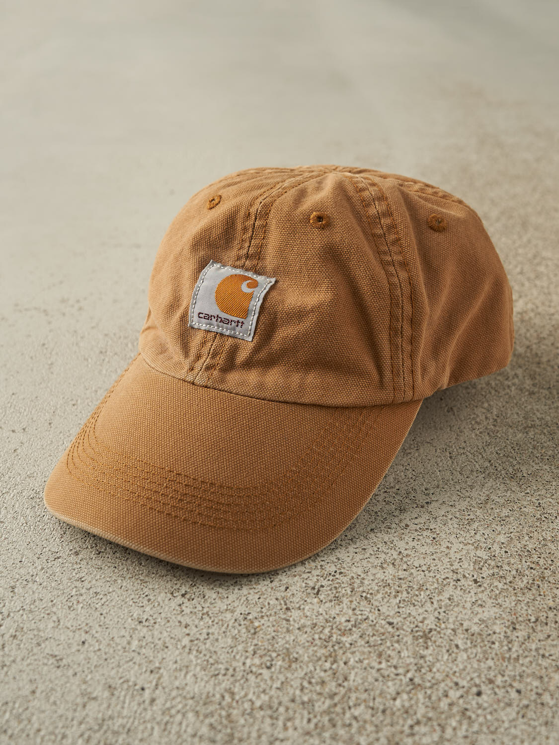 Vintage Y2K Camel Carhartt Embroidered Velcro Hat (O/S)