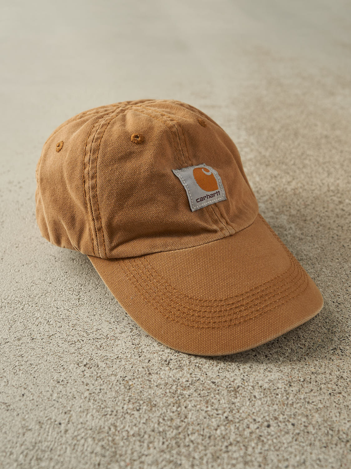 Vintage Y2K Camel Carhartt Embroidered Velcro Hat (O/S)