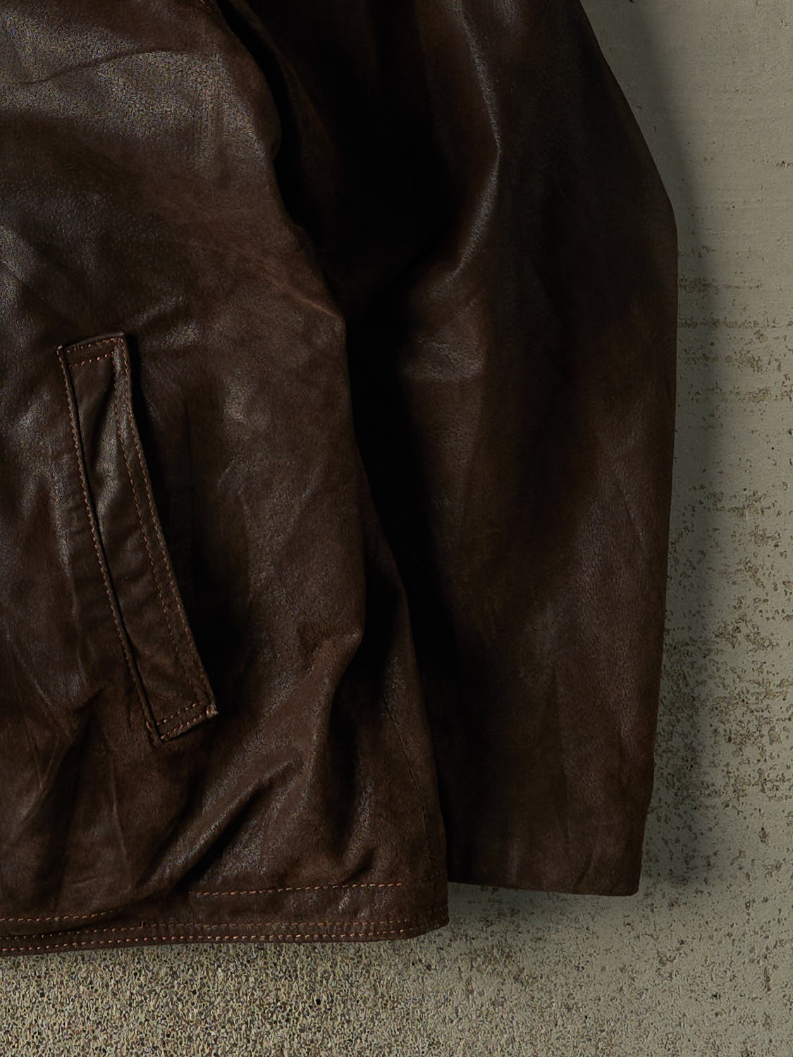 Vintage Y2K Brown Danier Suede Leather Jacket (XXL)