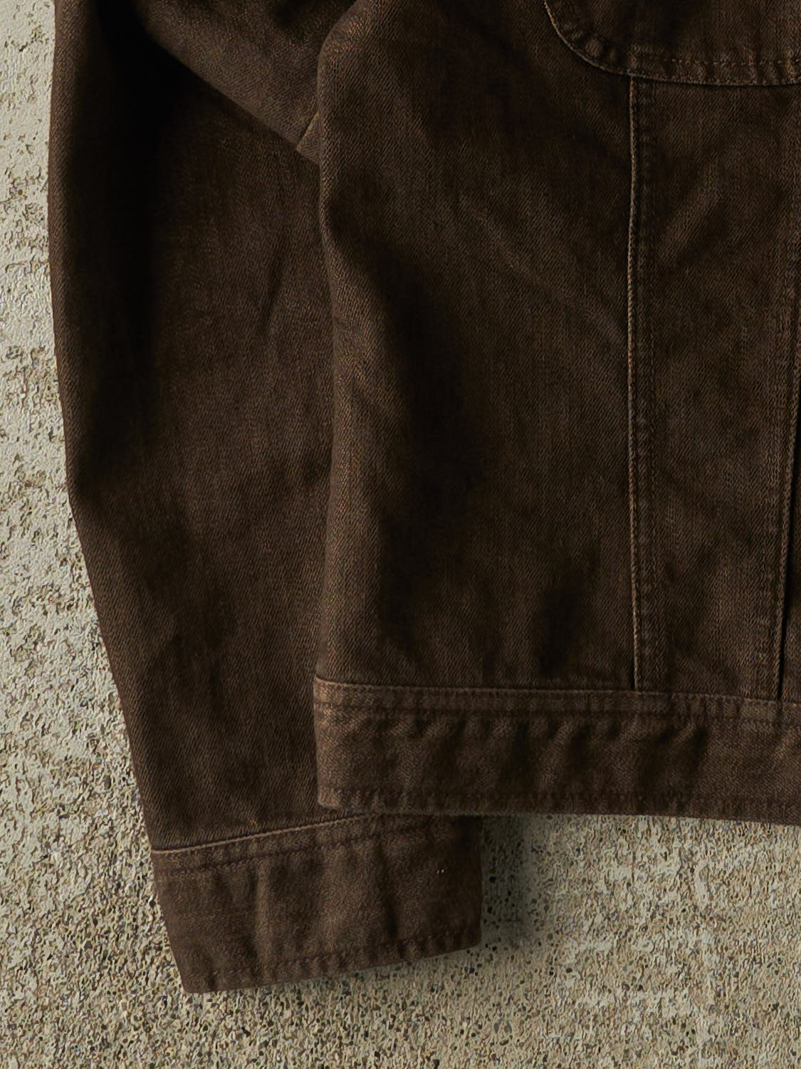 Vintage 90s Brown Denim Style Ralph Lauren Jacket (XS)