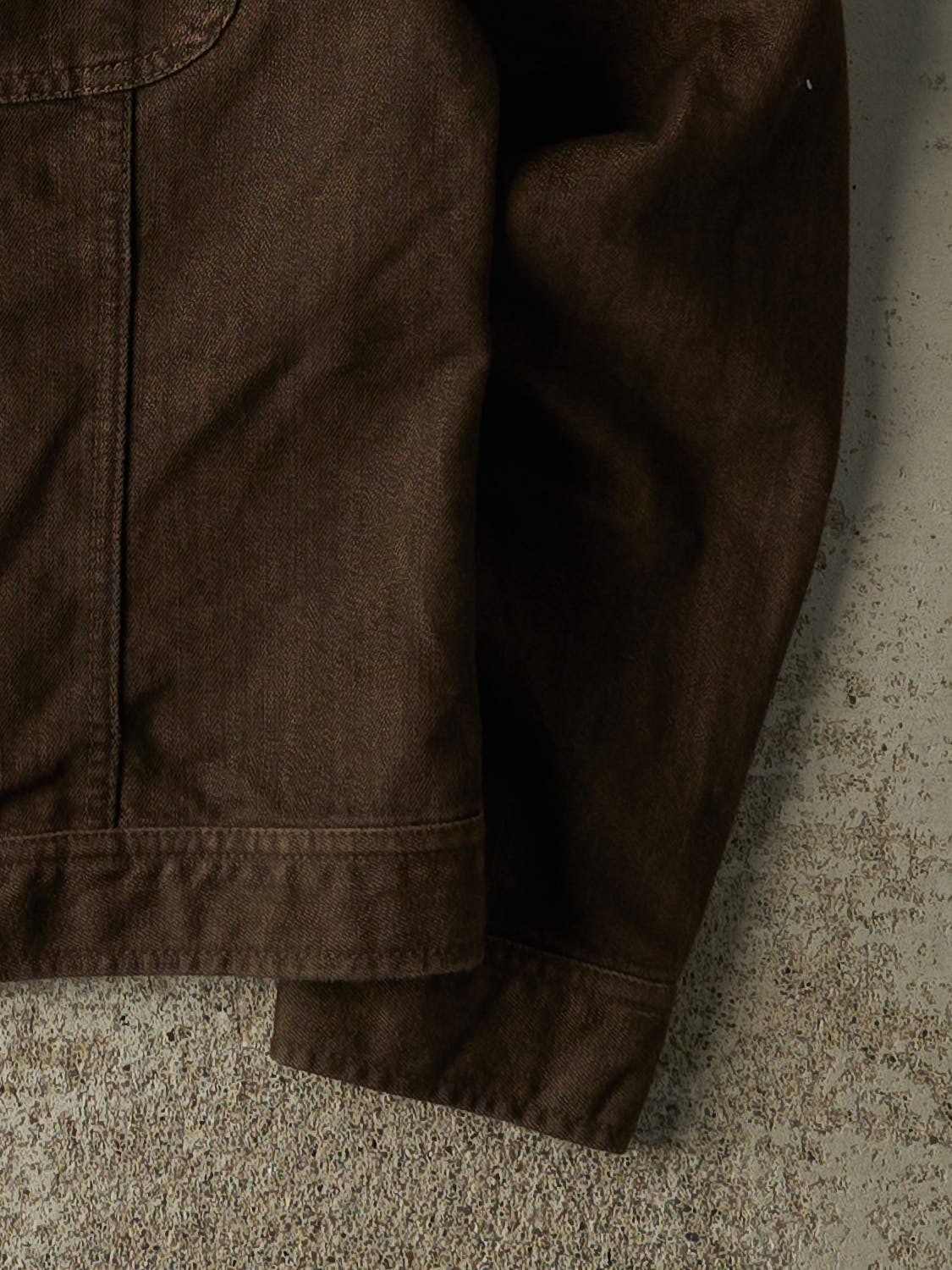 Vintage 90s Brown Denim Style Ralph Lauren Jacket (XS)