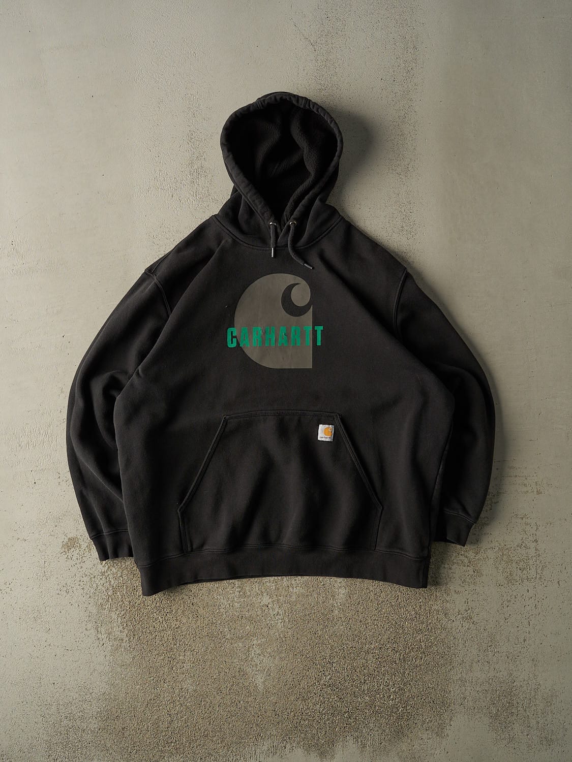 Vintage Y2K Black Carhartt Hoodie (XXL)