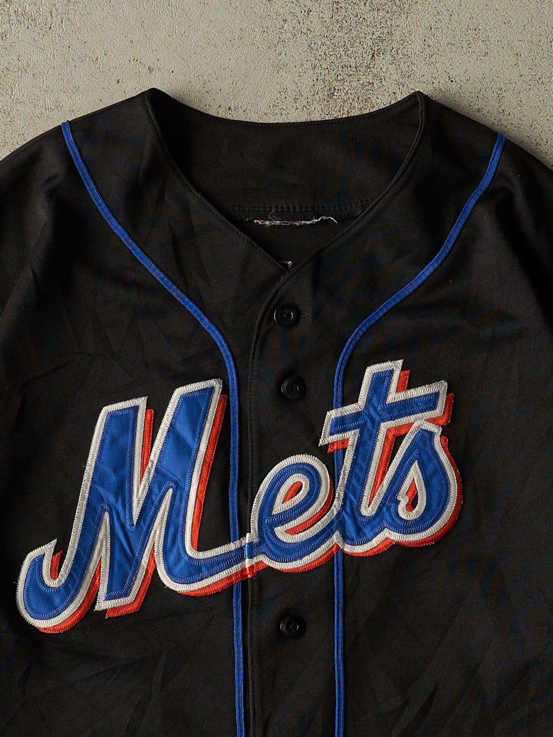 Vintage Y2K Black New York Mets #32 Hampton Baseball Jersey (XL/XXL)