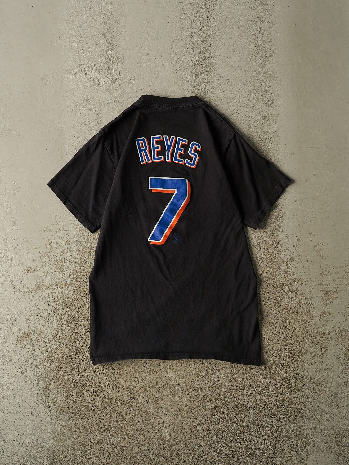 Vintage Y2K Black New York Mets #7 Reyes Tee (S/M)