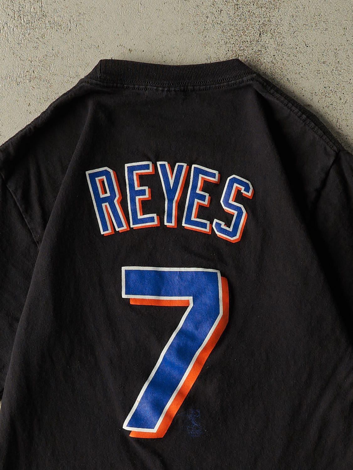 Vintage Y2K Black New York Mets #7 Reyes Tee (S/M)