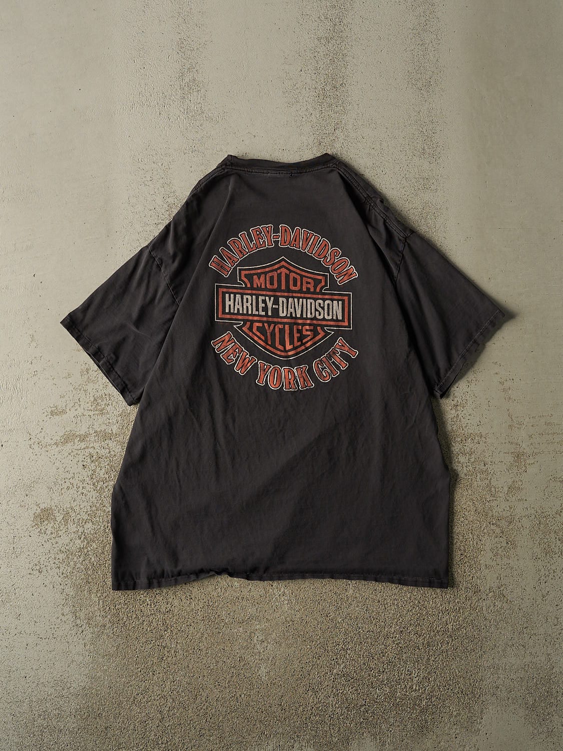 Vintage 14' Faded Black Harley Davidson New York City Tee (XL)