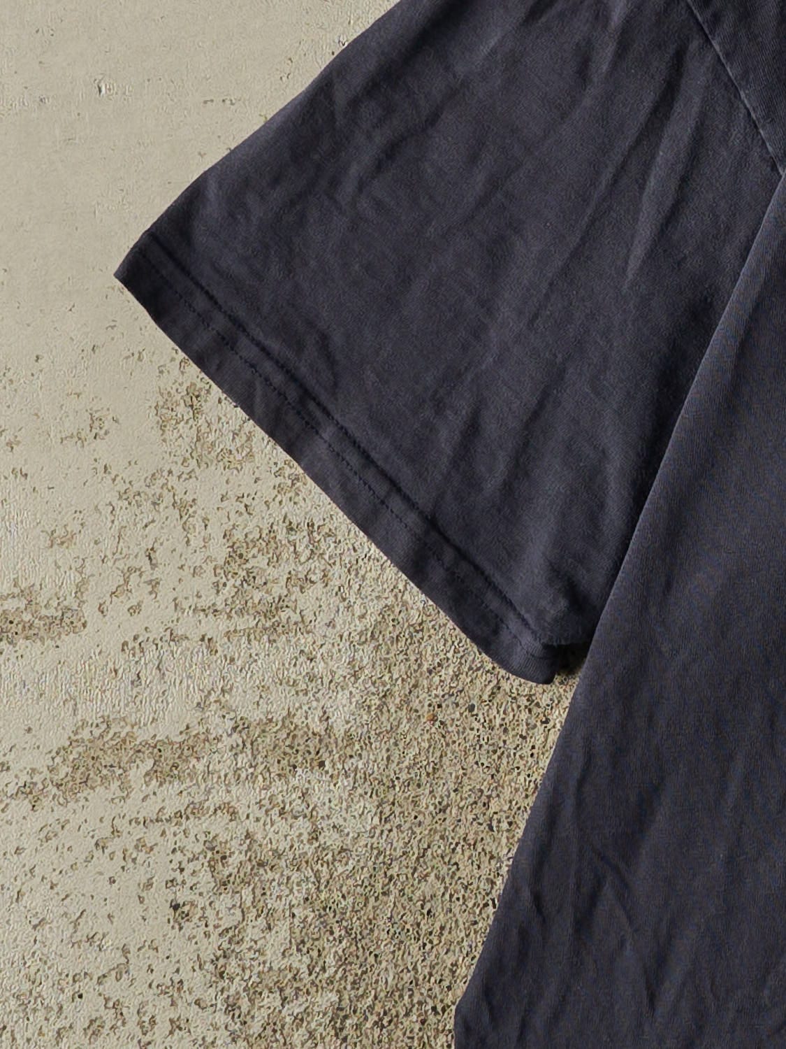 Vintage 90s Navy Blue New York Yankees Embroidered Cropped Tee (M)