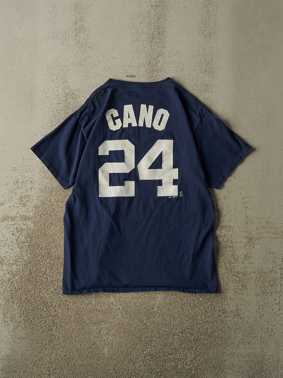 Vintage 10' Navy Blue New York Yankees #24 Cano Tee (S/M)
