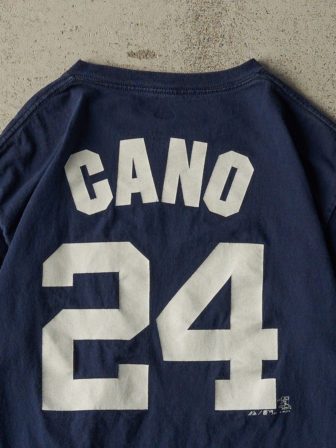 Vintage 10' Navy Blue New York Yankees #24 Cano Tee (S/M)