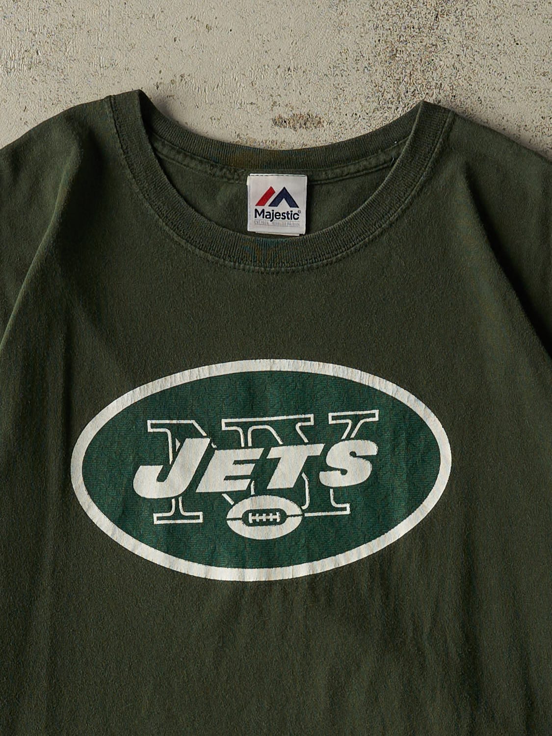 Vintage Y2K Green New York Jets Tee (XL)