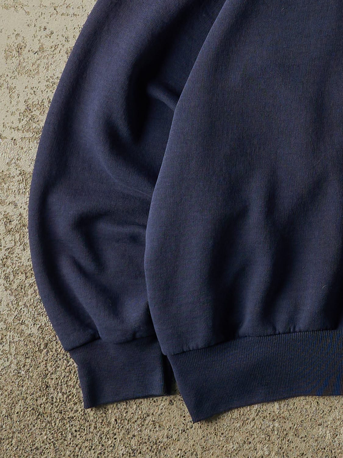 Vintage 90s Faded Navy New York Yankees Embroidered Crewneck (M/L)