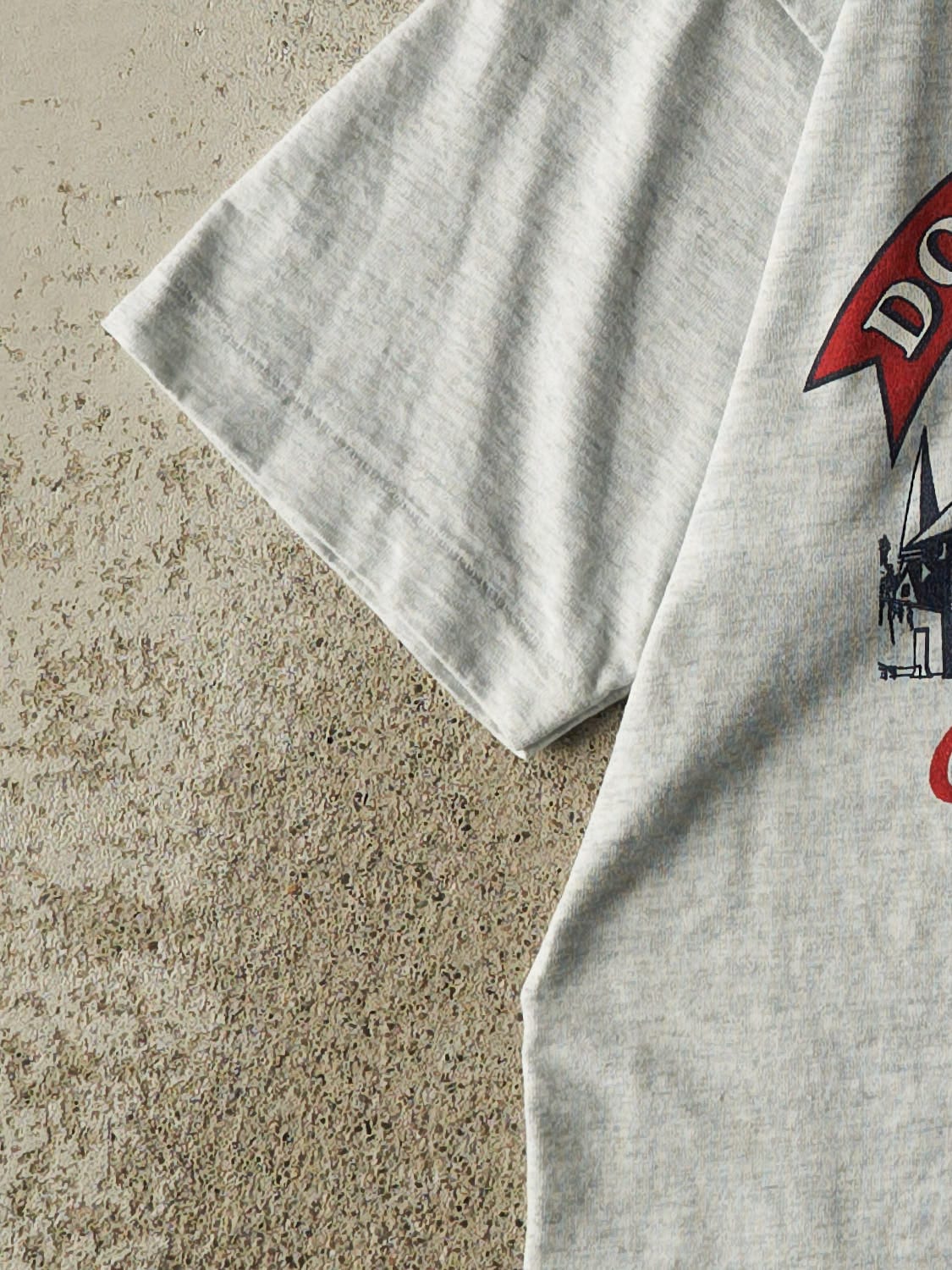 Vintage 80s Heather Grey Cooperstown New York Single Stitch Tee (XXXS/XXS)