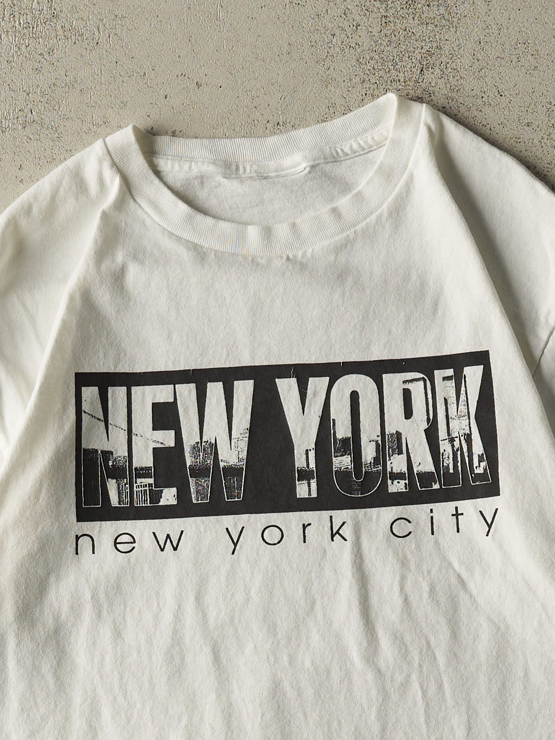 Vintage 90s White New York City Tee (M/L)