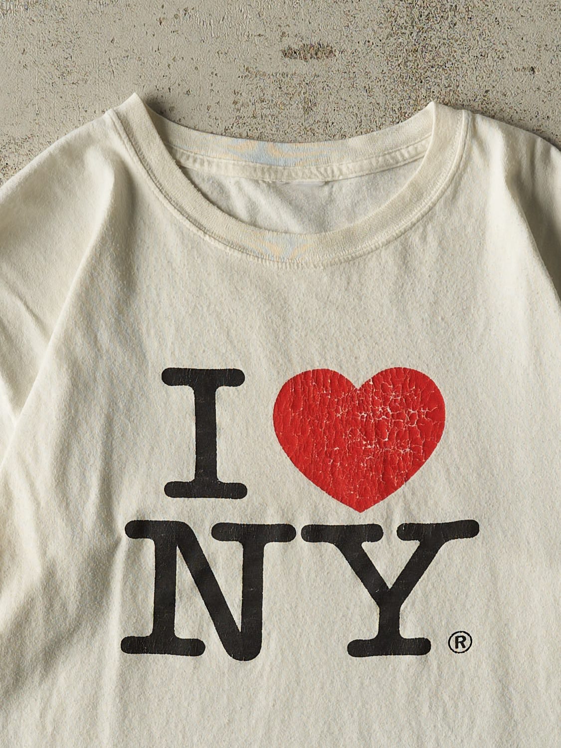 Vintage 90s White "I LOVE NY" Tee (M/L)