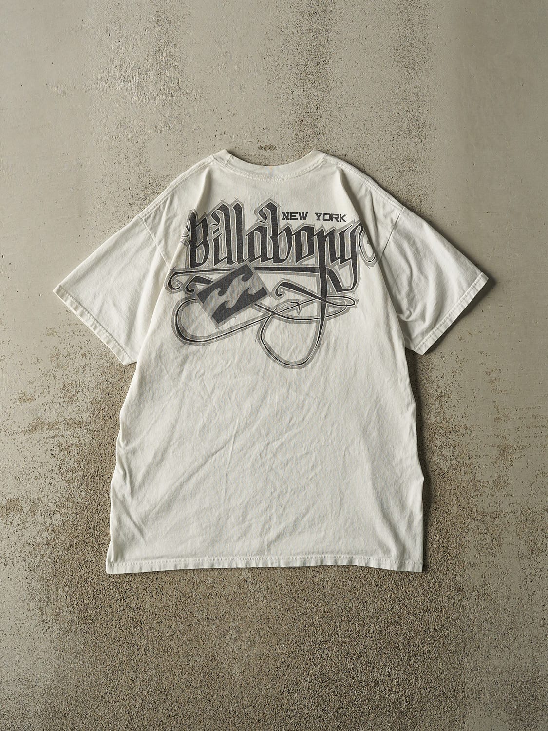 Vintage Y2K White Billabong New York Tee (M/L)