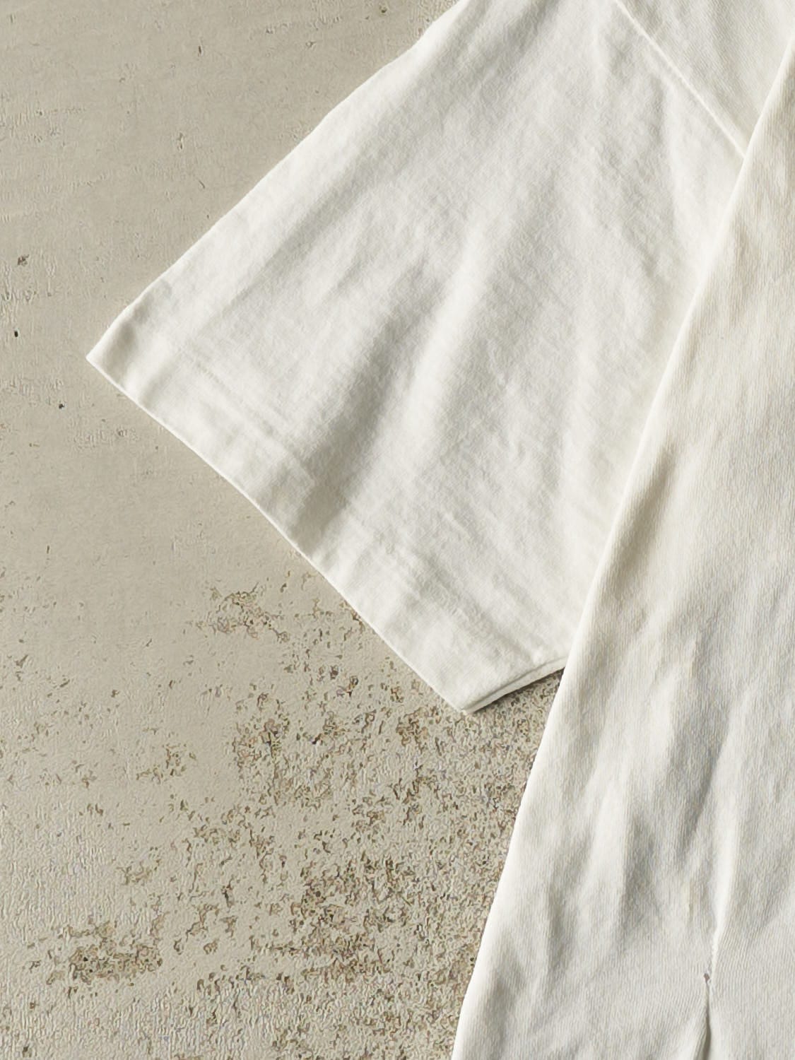 Vintage 80s White New York Single Stitch Pocket Tee (L/XL)