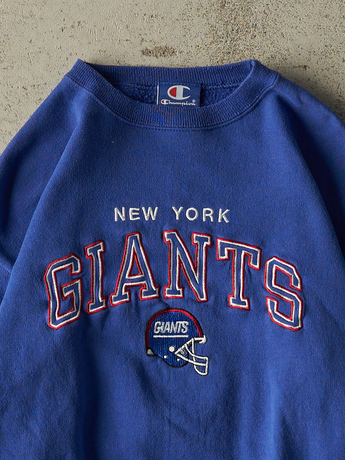 Vintage 90s Blue Champion New York Giants Crewneck (XS)