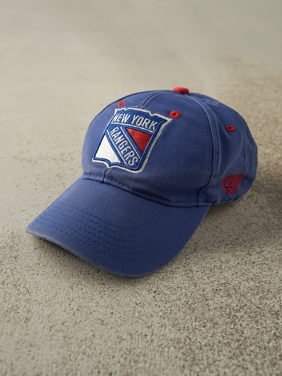 Vintage Y2K Blue New York Rangers Velcro Back Hat (O/S)