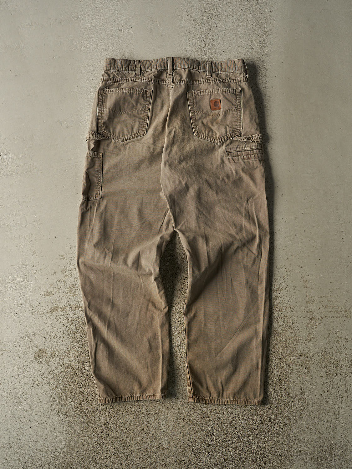 Vintage 90s Faded Brown Carhartt Carpenter Pants (36x32.5)