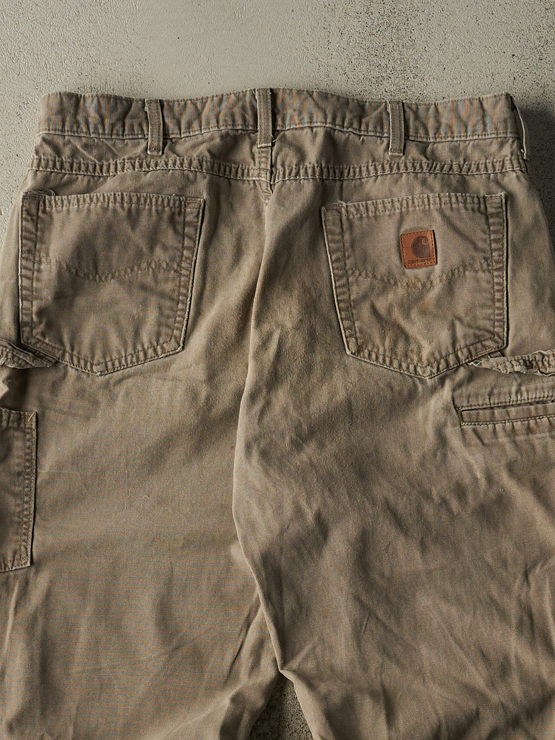 Vintage 90s Faded Brown Carhartt Carpenter Pants (36x32.5)