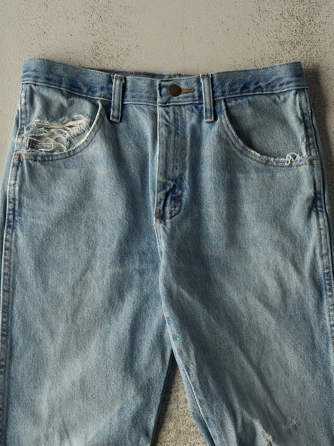 Vintage 90s Light Wash Rustler Jeans (30x29.5)