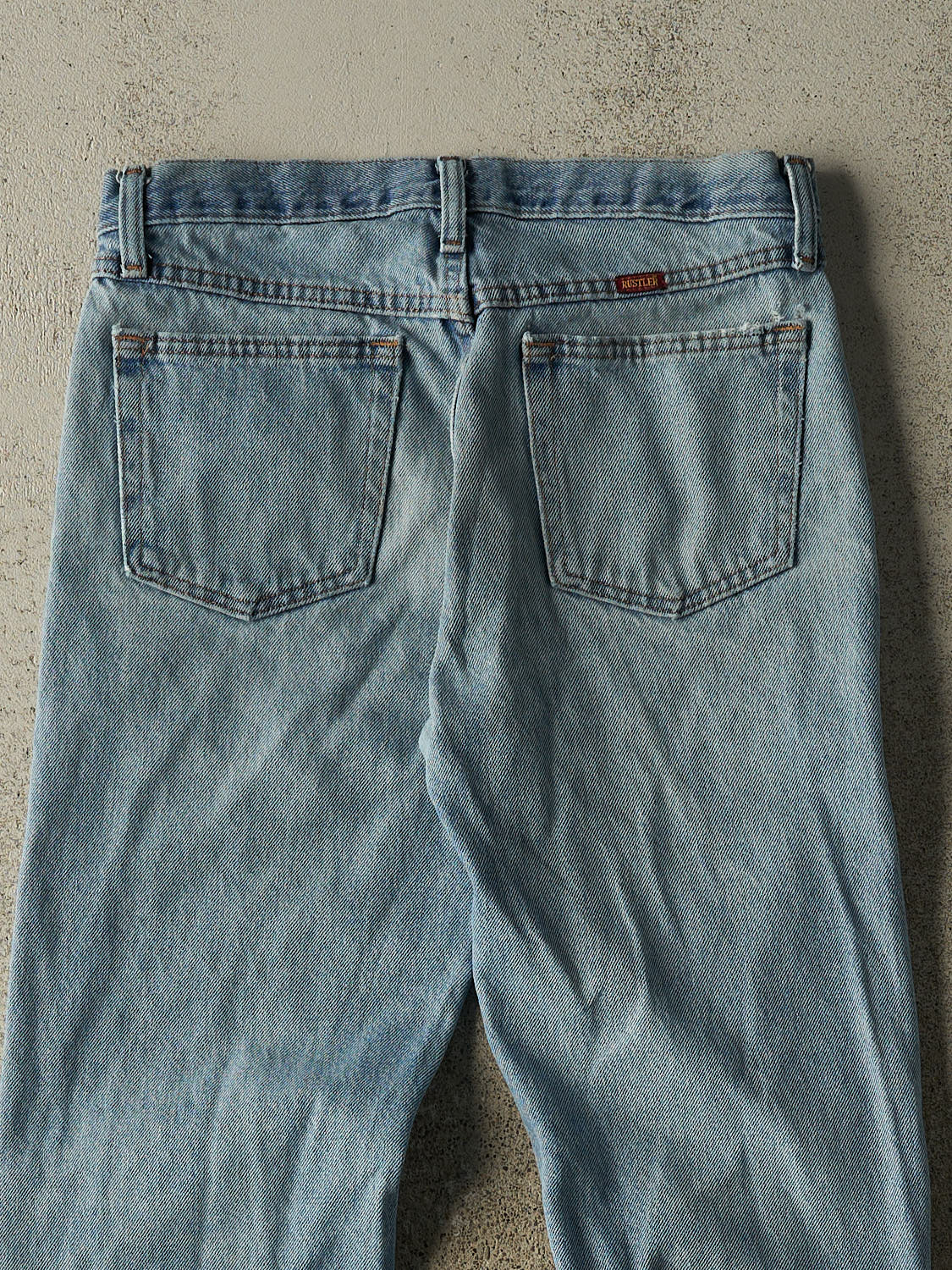 Vintage 90s Light Wash Rustler Jeans (30x29.5)