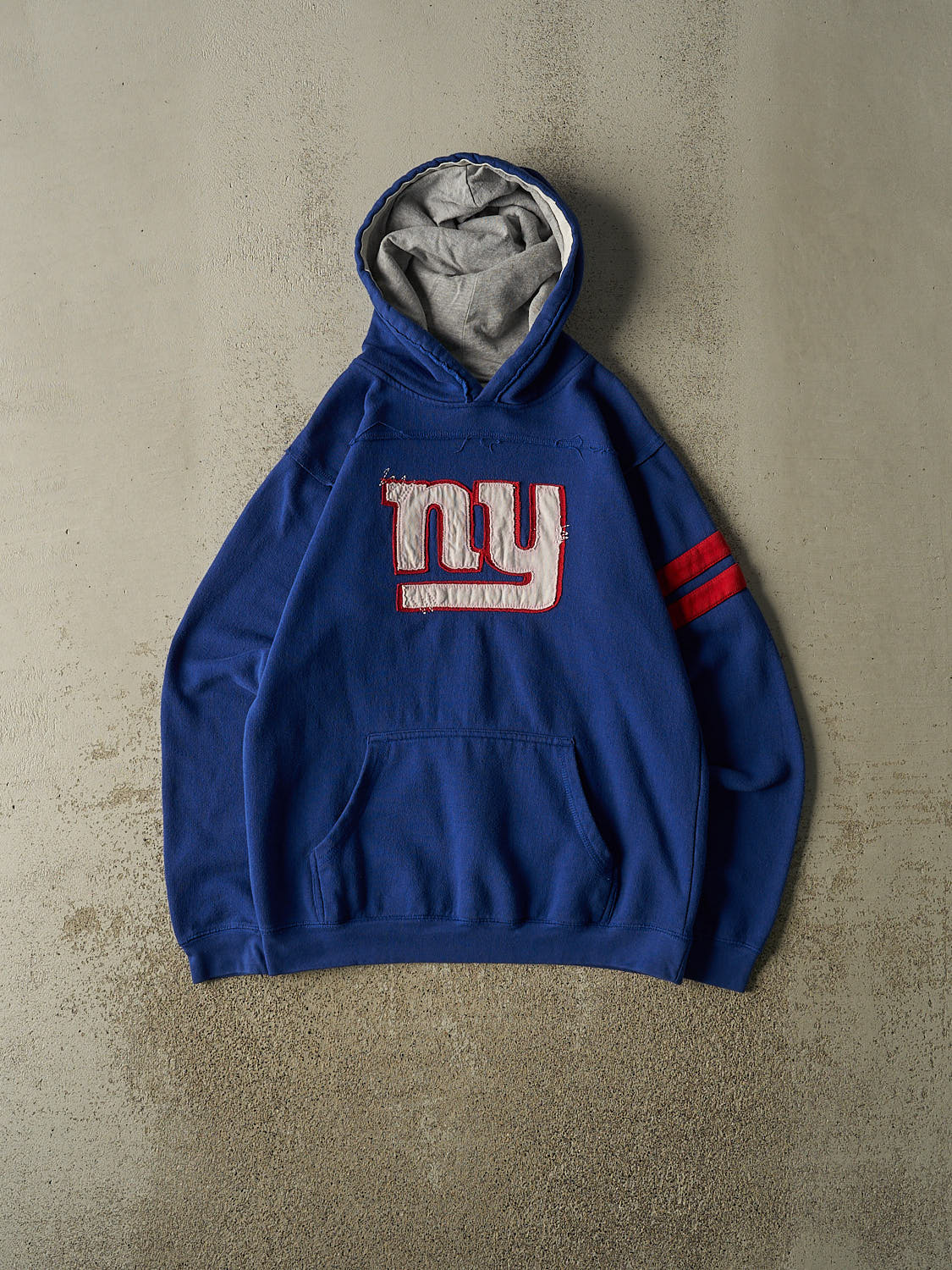 Vintage Y2K Blue New York Giants Embroidered Hoodie (S/M)