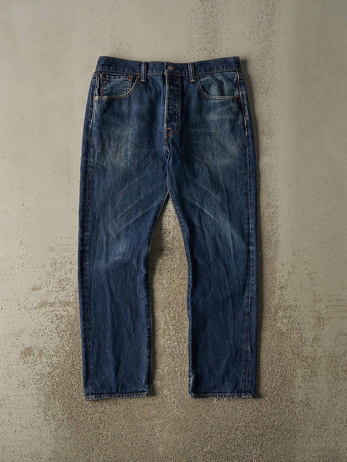 Vintage Y2K Dark Wash Levi's 501 Jeans (33x29)